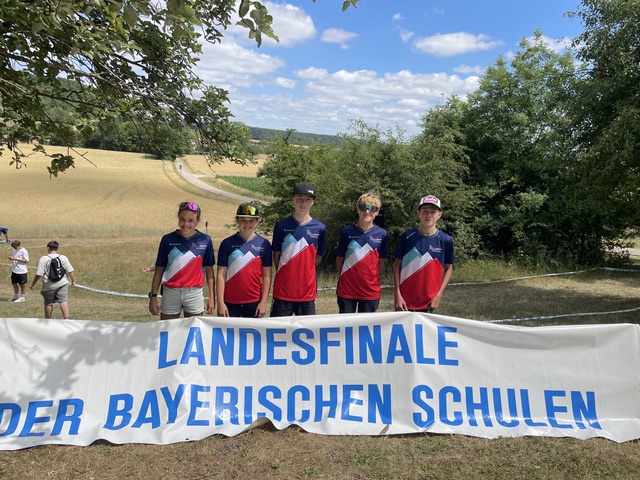 Mountain-Bike-Team Karlsgymnasium 4. Platz beim Landesfinale