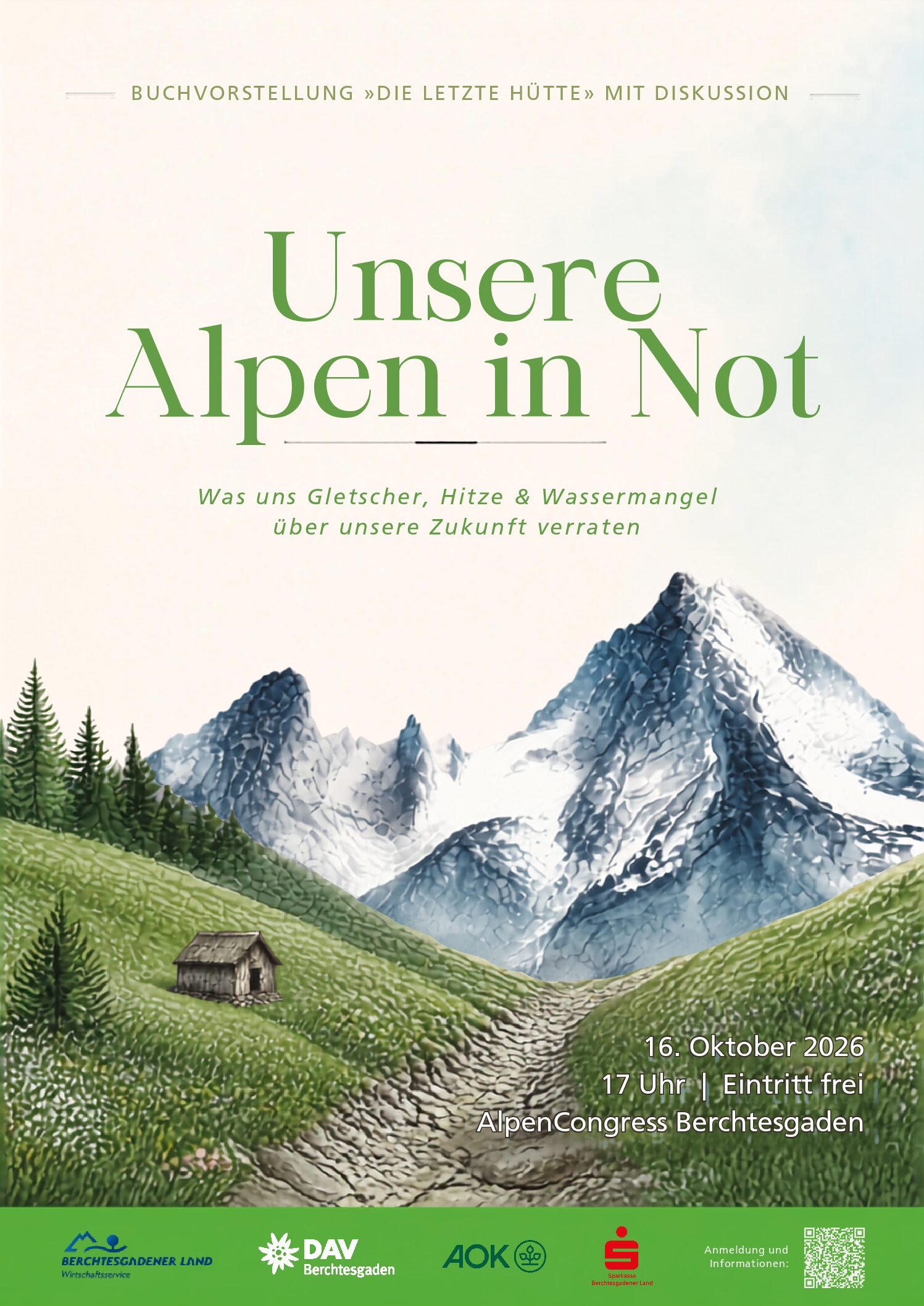 Unsere Alpen in Not- Vorträge, Podiumsdiskussion, Buchvorstellung